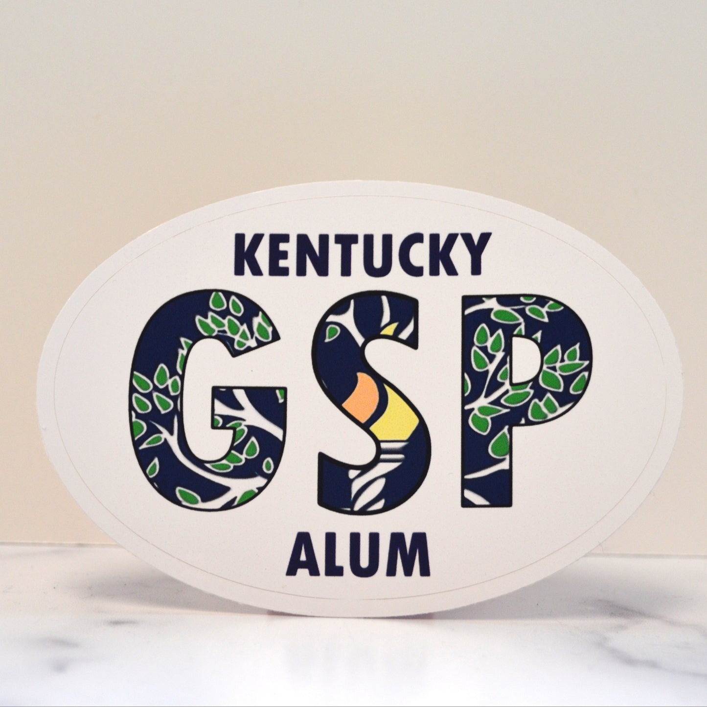 Oval Alumni Sticker